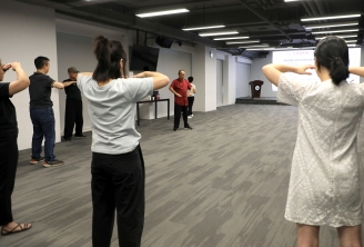 鹏城实验室开展太极拳知识讲座和太极拳法培训活动